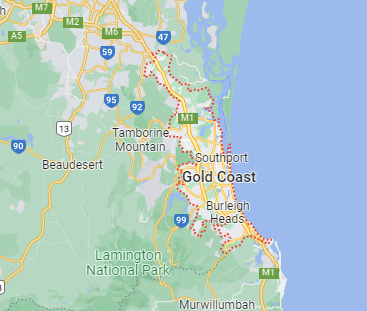 gold coast region in map