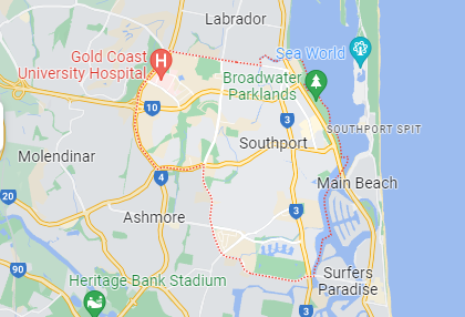southport in a google map